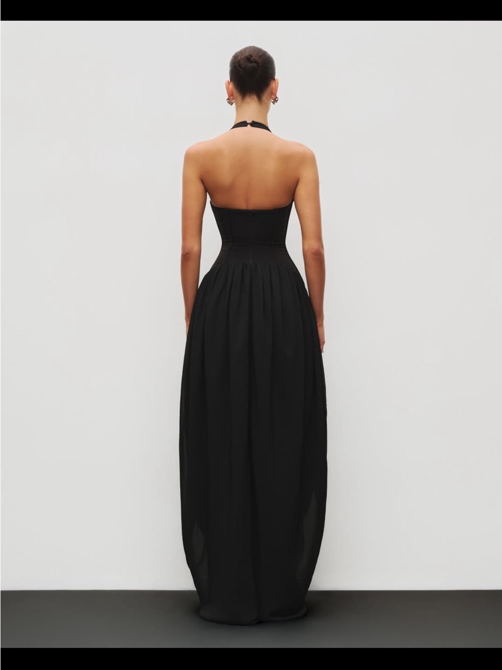 Heiress Beverly Hills The Halter Corset Gown in Black - Picture 4 of 9
